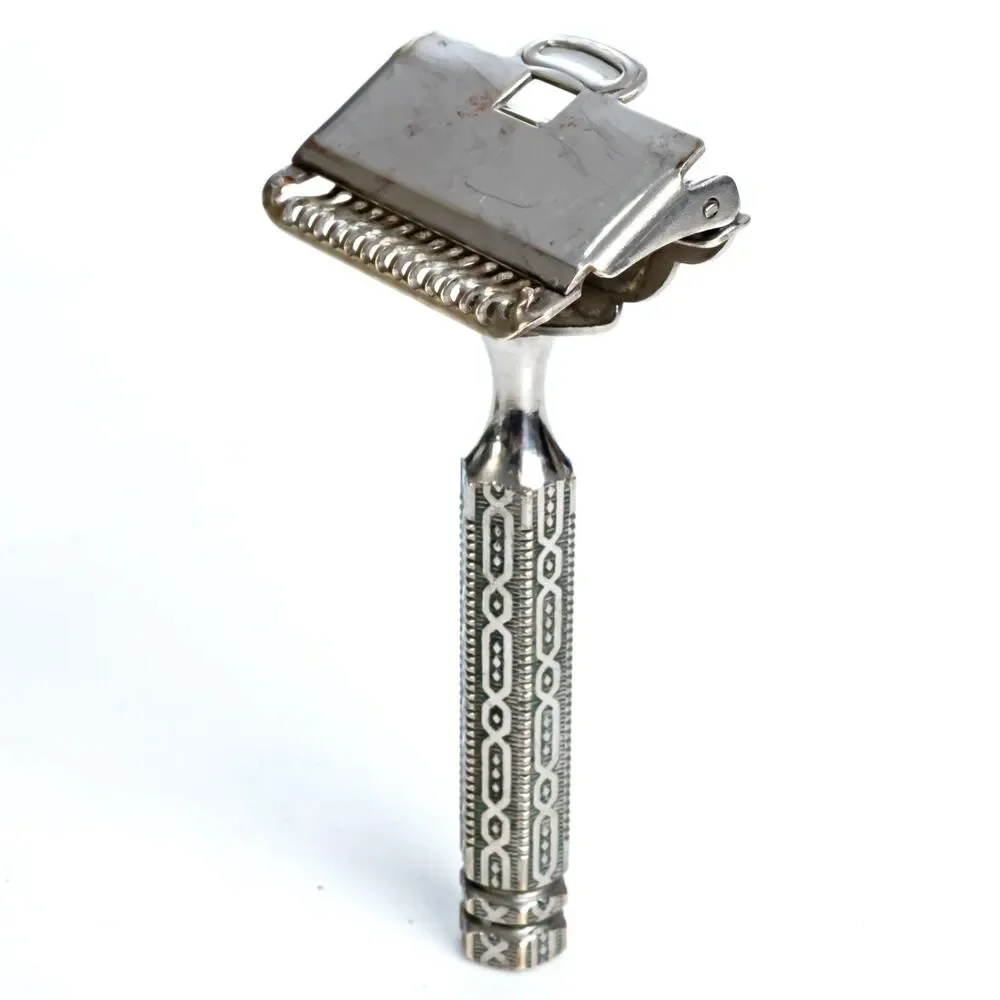 Vintage GEM Single Edge Safety Razor Art Deco Ornate Handle 1920s